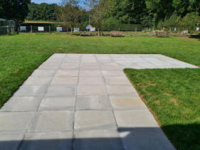 Garden with Patio Area towards the Bowls Club